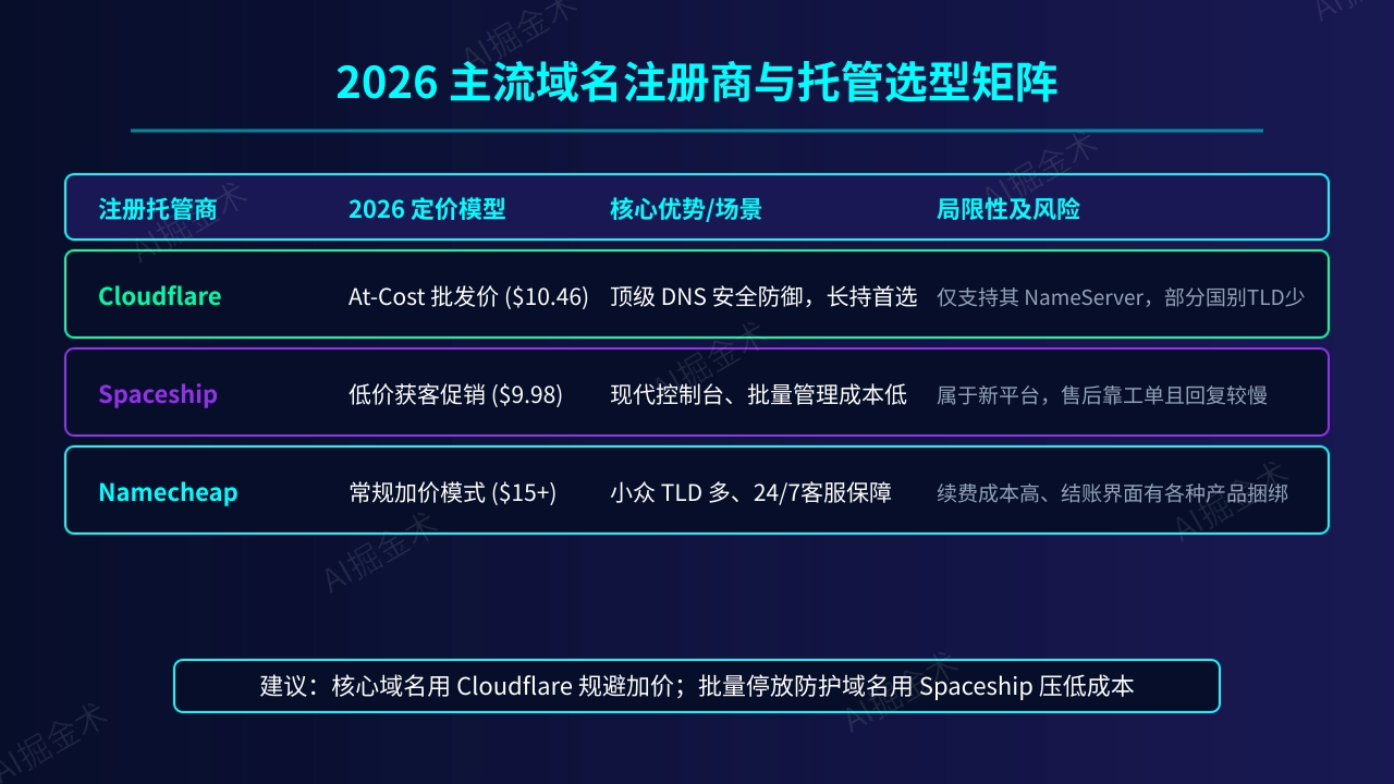 托管商选型对比