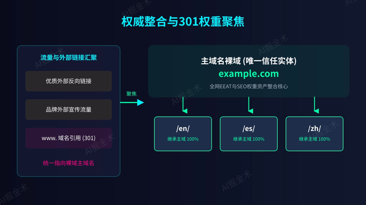 权威整合与301权重聚焦