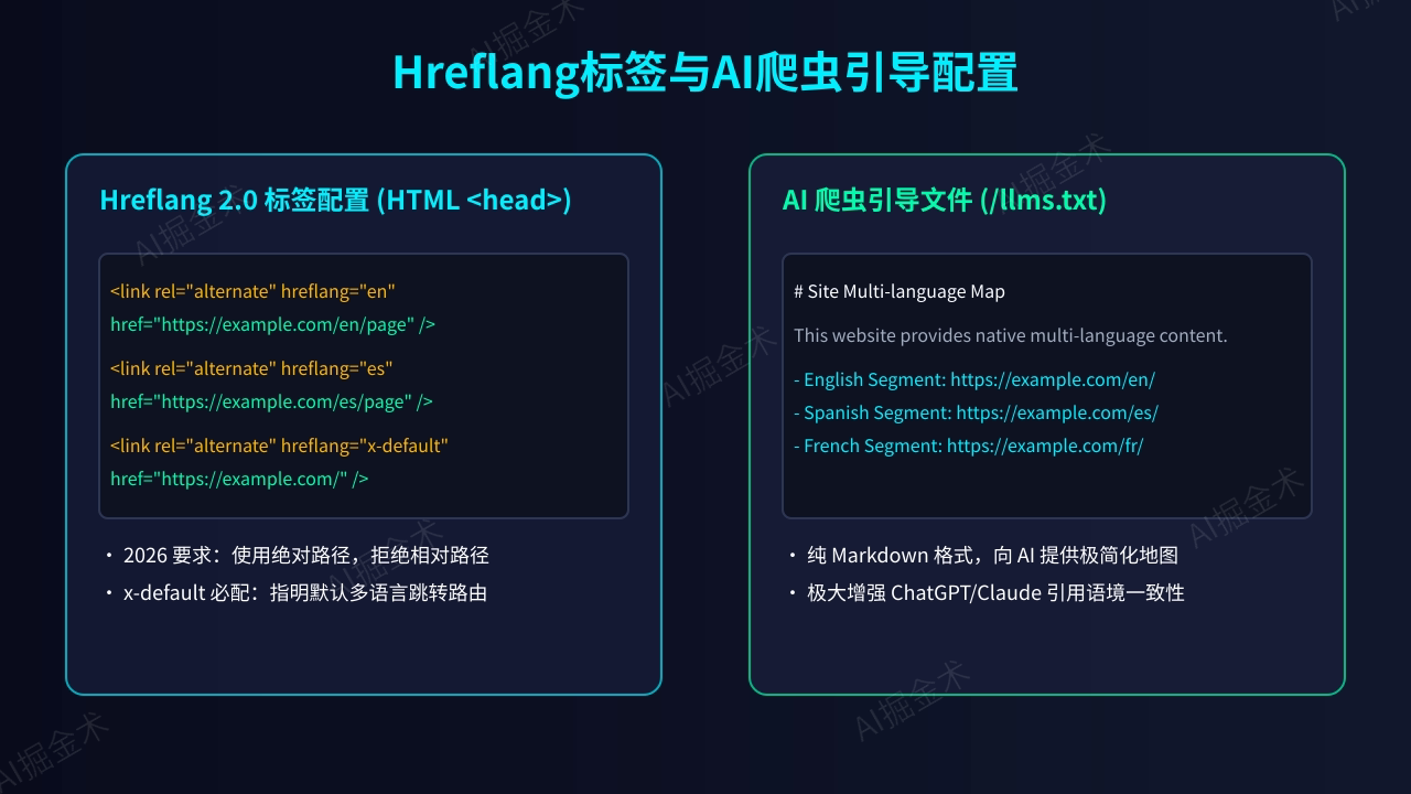 Hreflang标签与AI爬虫引导配置