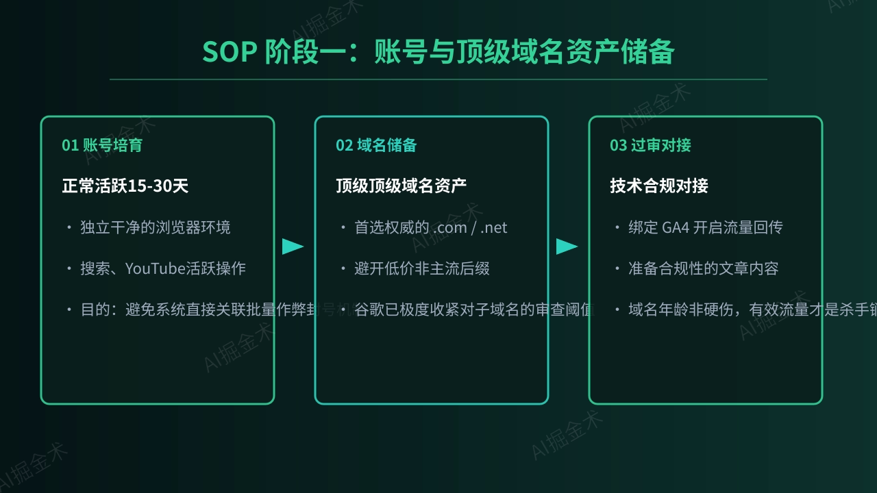 第四章:账号培育与域名资产储备