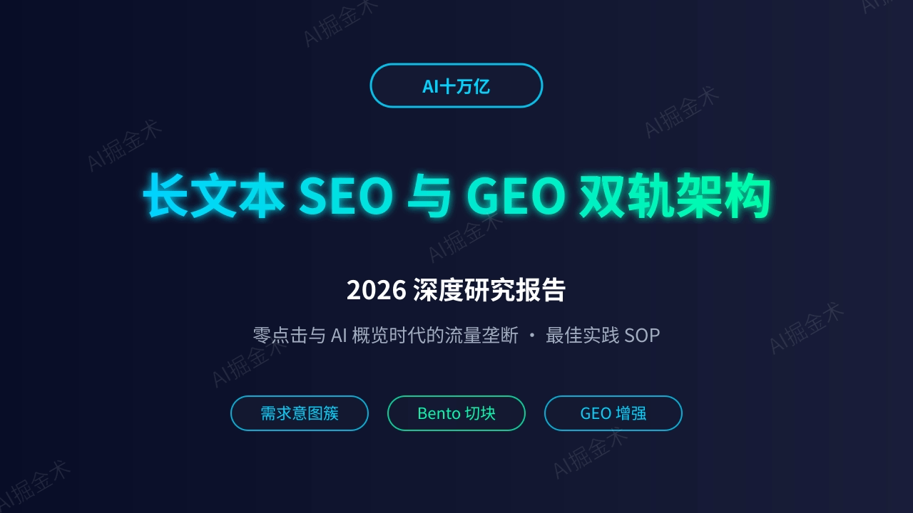 长文本 SEO 与 GEO 架构 2026 深度研究报告