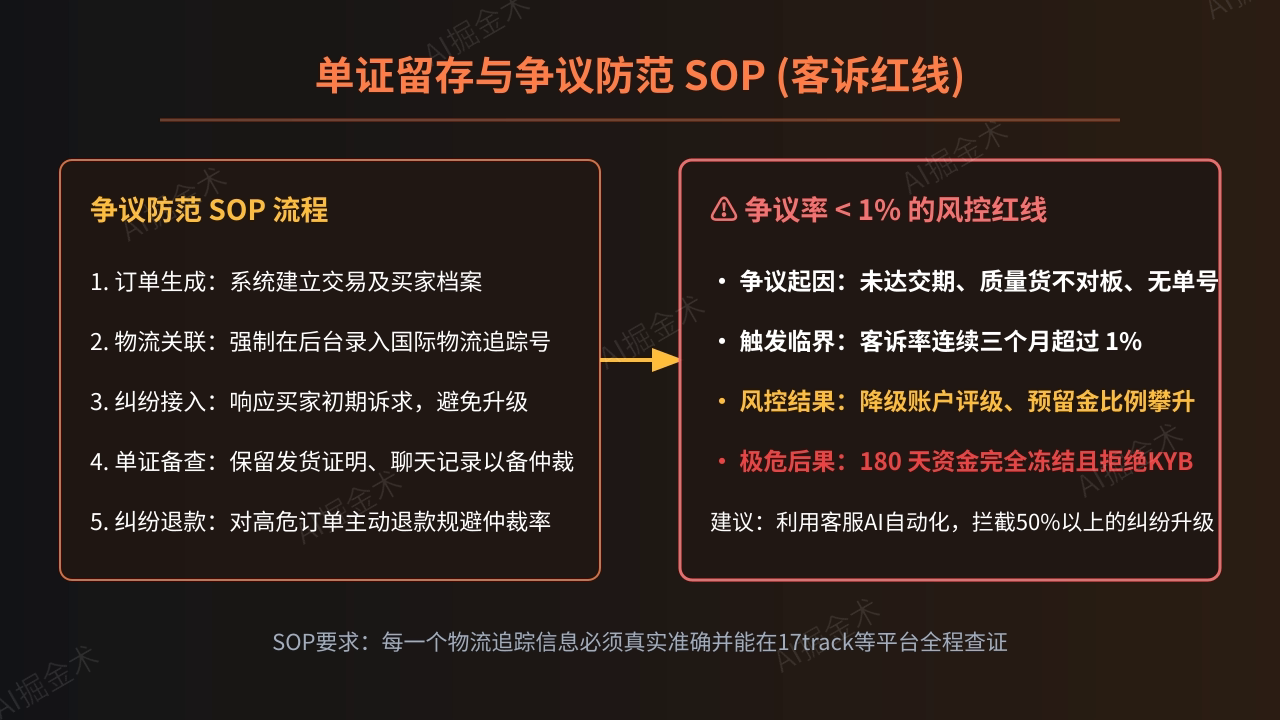 单证留存与争议防范SOP
