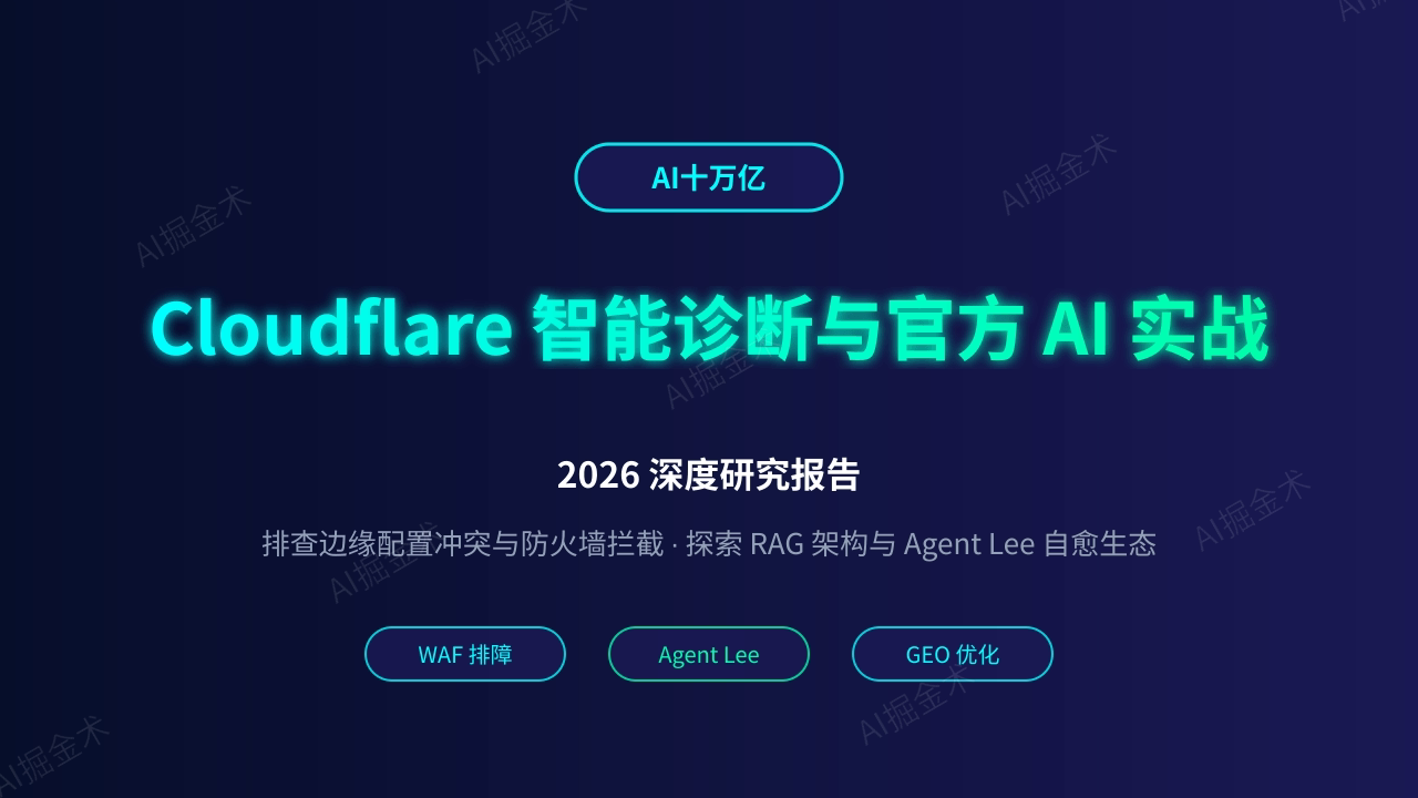 Cloudflare 智能诊断与官方 AI 机器人在疑难杂症中的实战应用
