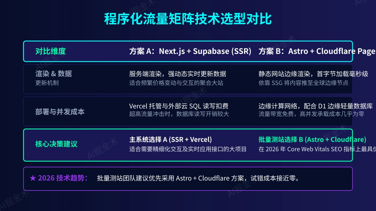 技术选型：Next.js服务端渲染与边缘Astro