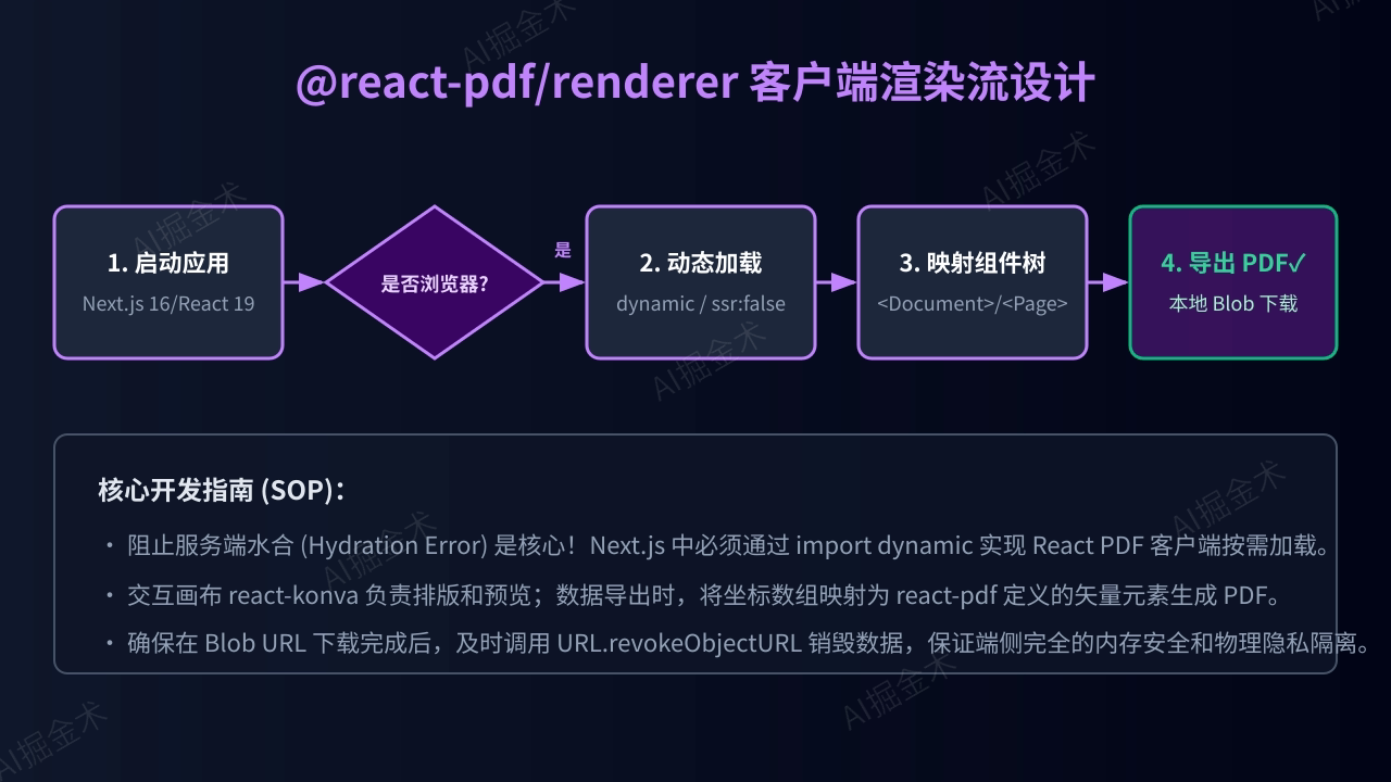 @react-pdf/renderer 客户端最佳实践