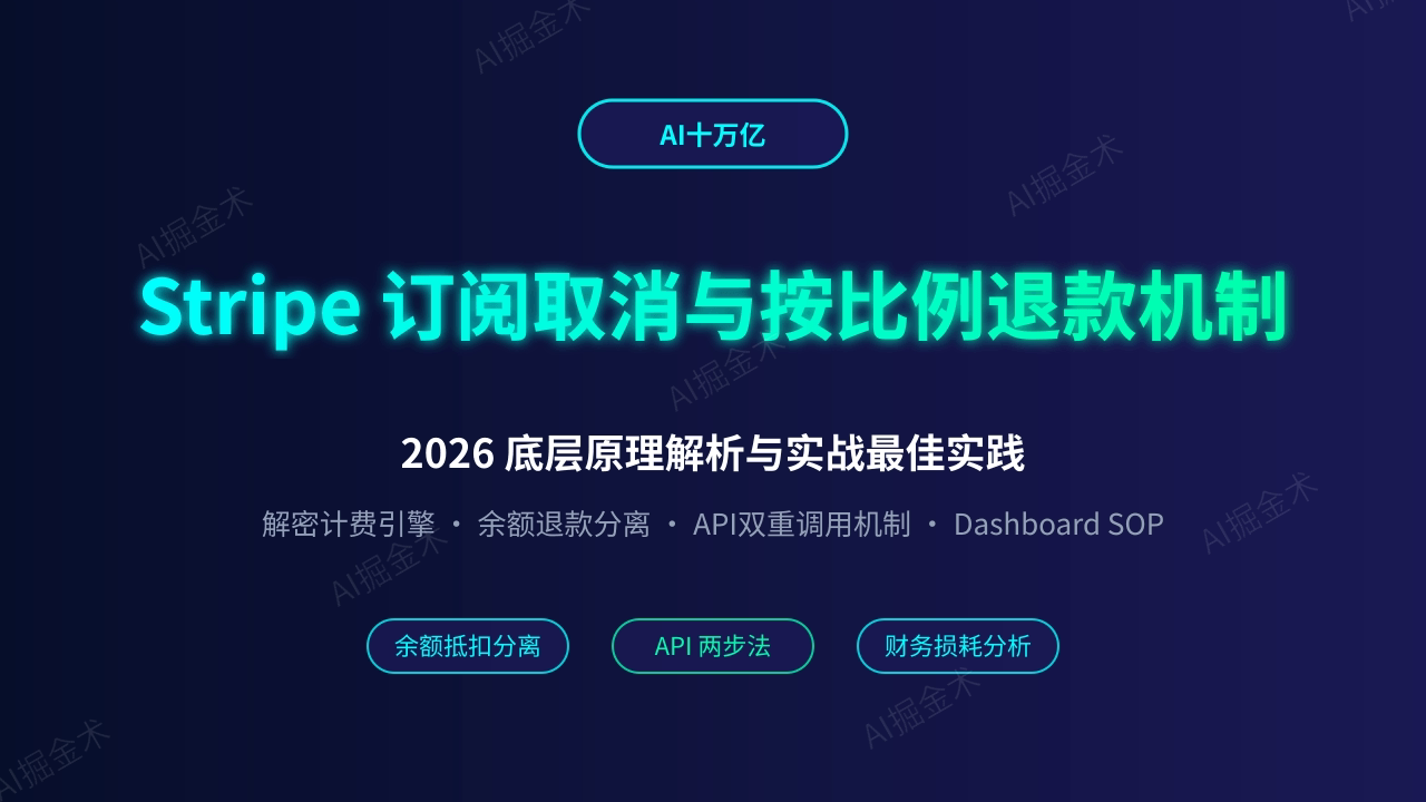 Stripe 订阅取消与按比例退款机制