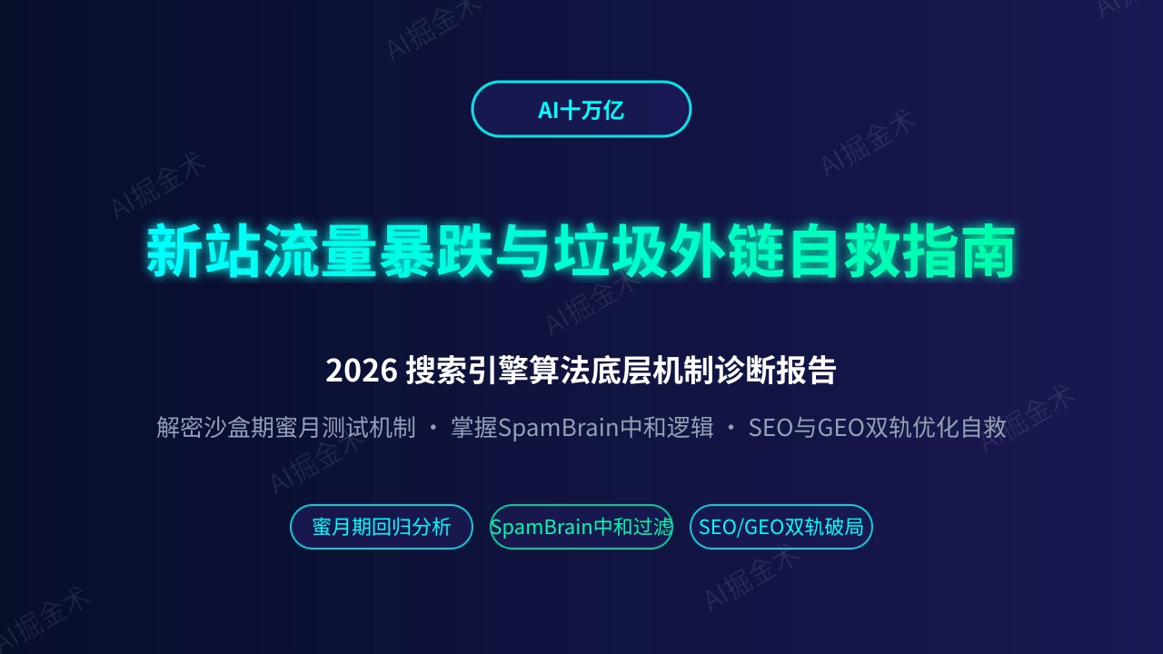 新站SEO流量暴跌与垃圾外链自救指南