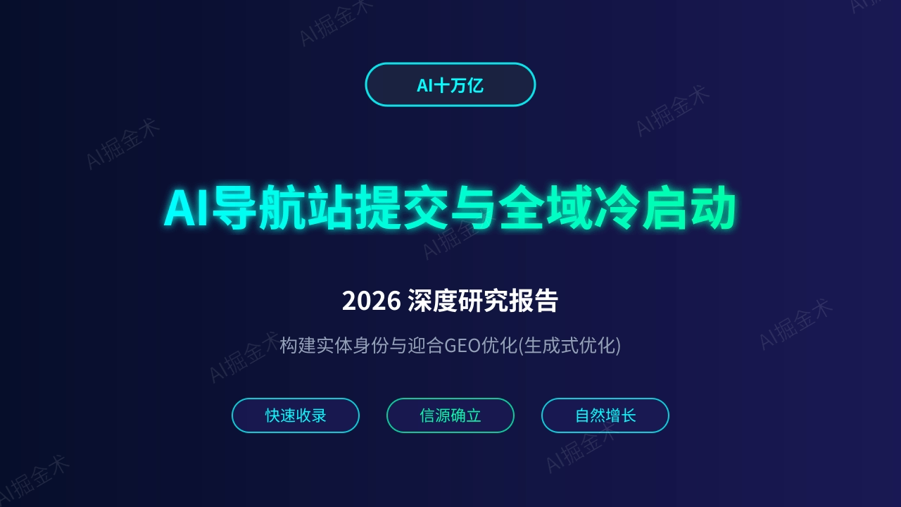 AI产品导航站提交与全域冷启动