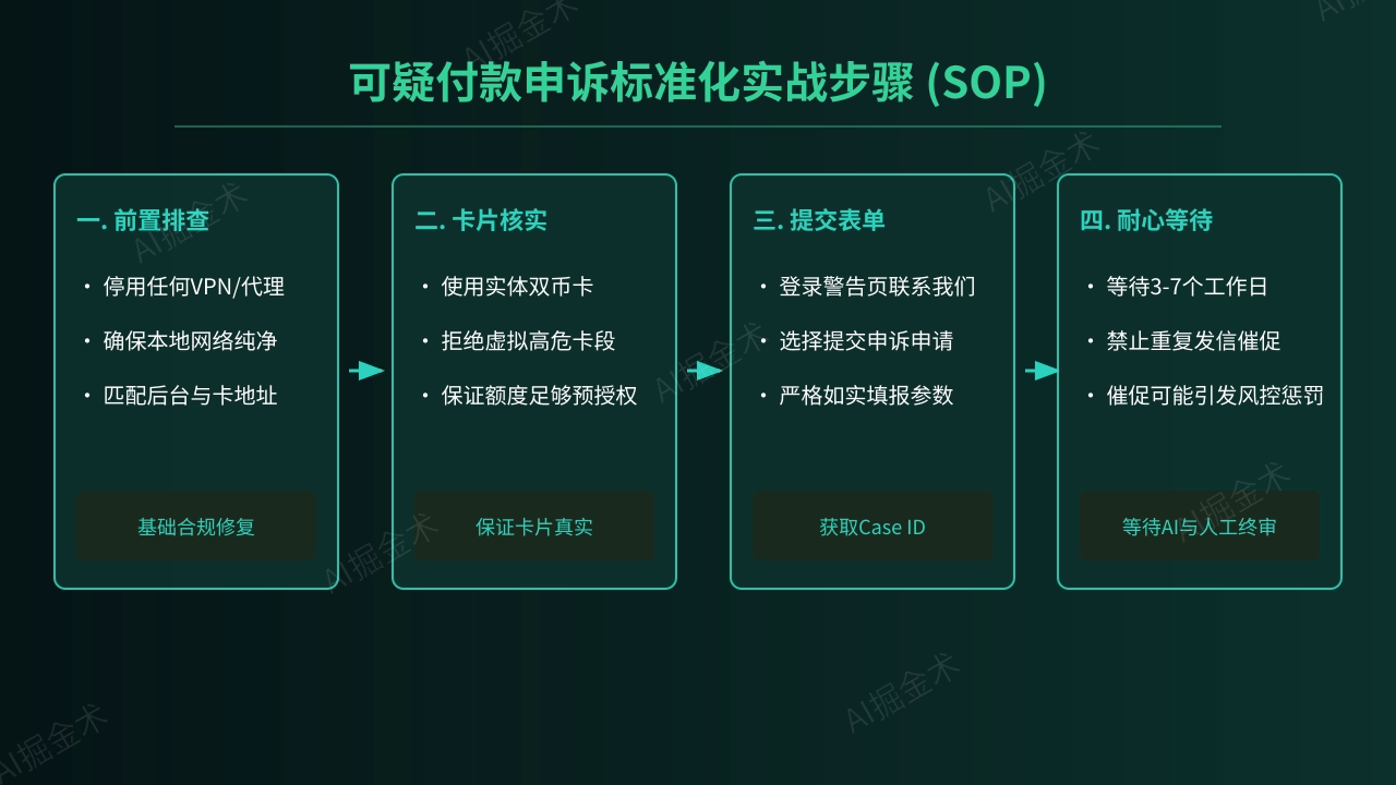 申诉前置准备与 SOP