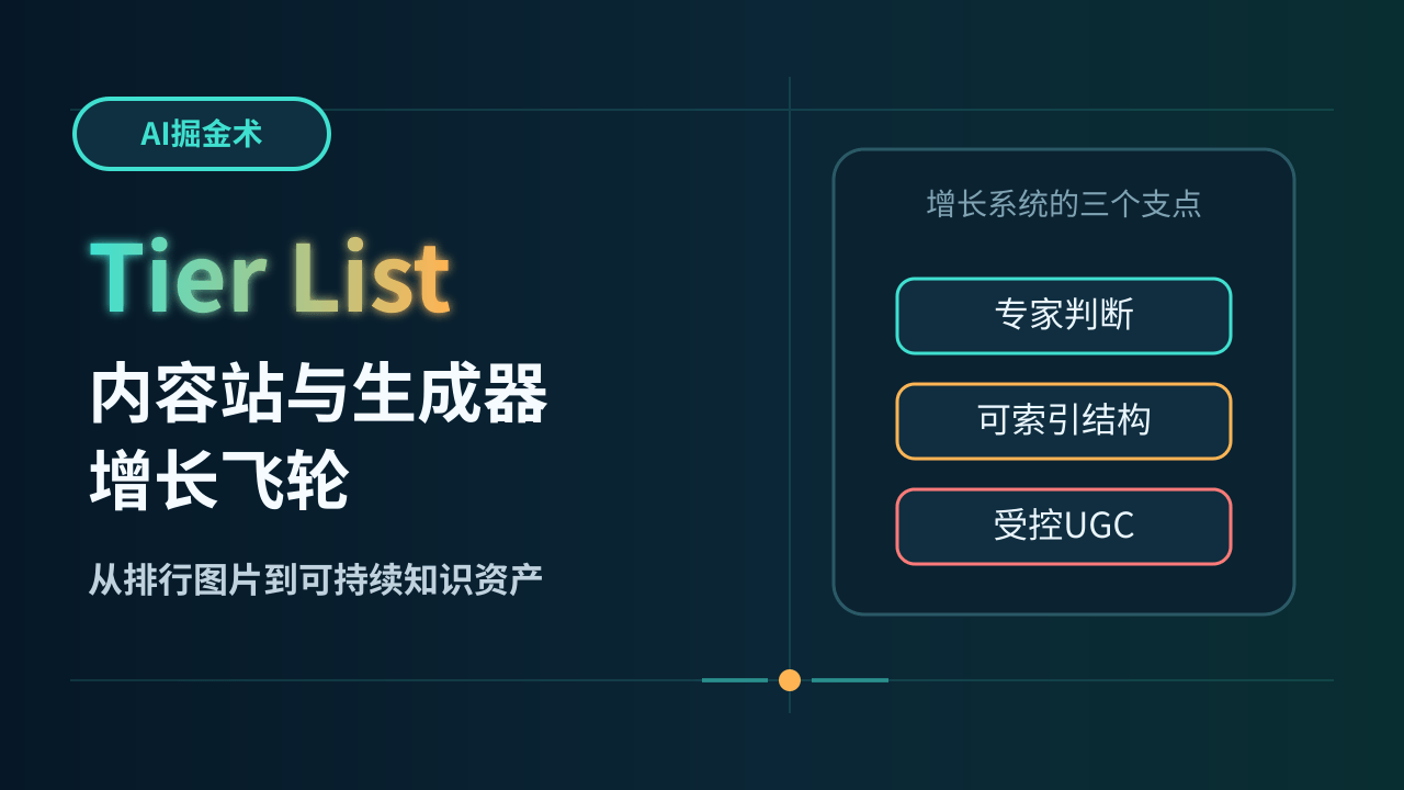 Tier List 内容站与生成器的增长飞轮